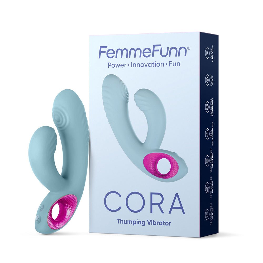 FemmeFunn Cora Thumping Dual Stimulation Silicone Vibrator
