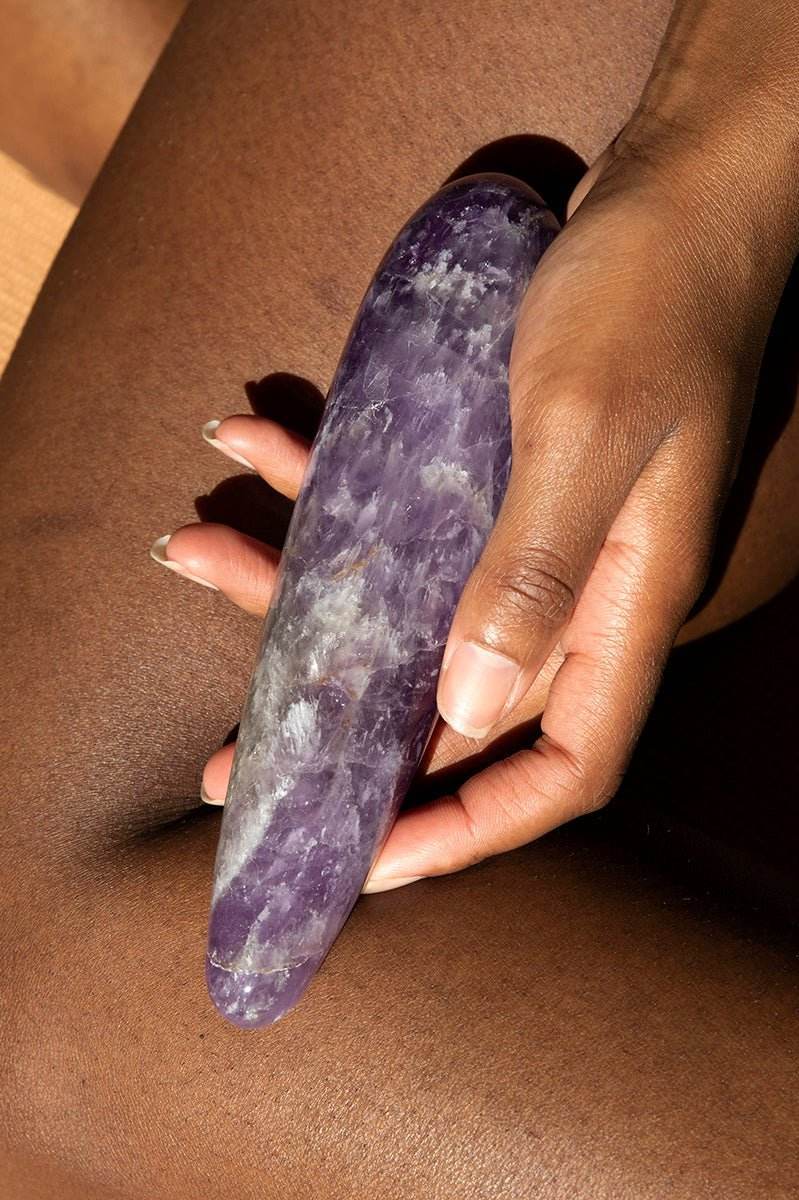 Amethyst Crystal Dildo