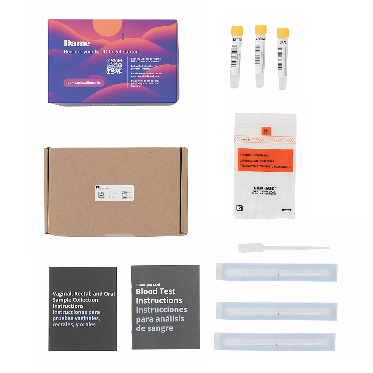 Vaginal-Rectal-Oral-Swab-Collection | Seamless | 3 test site kit for vulva-havers