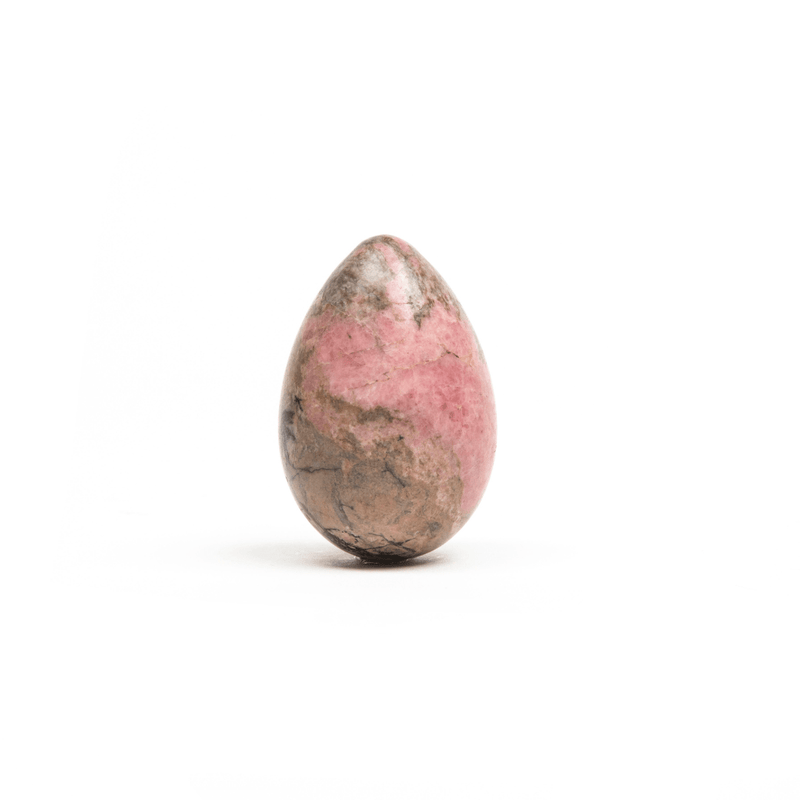 Medium Yoni Eggs Non-Drilled Rhodonite