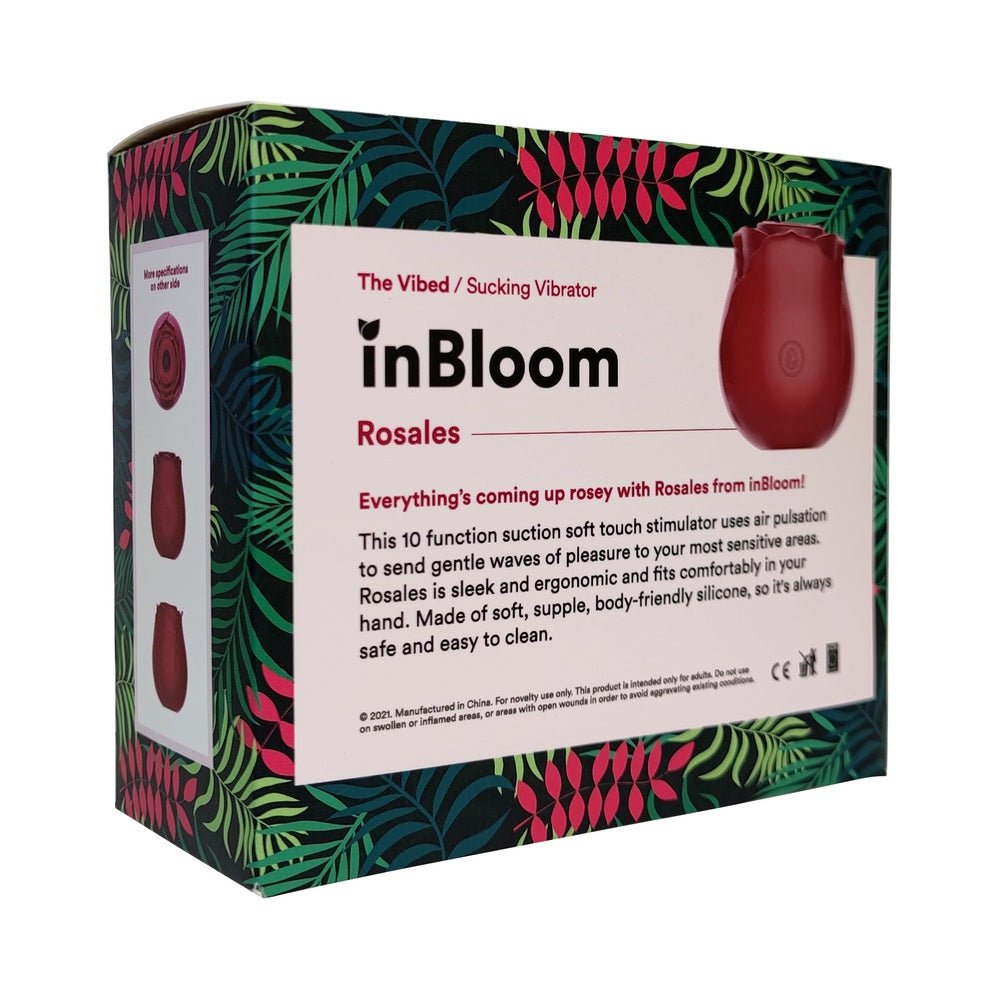 inBloom Rosales Sucking Vibrator Dame Products inBloom Rosales Sucking Vibrator Dame Products
