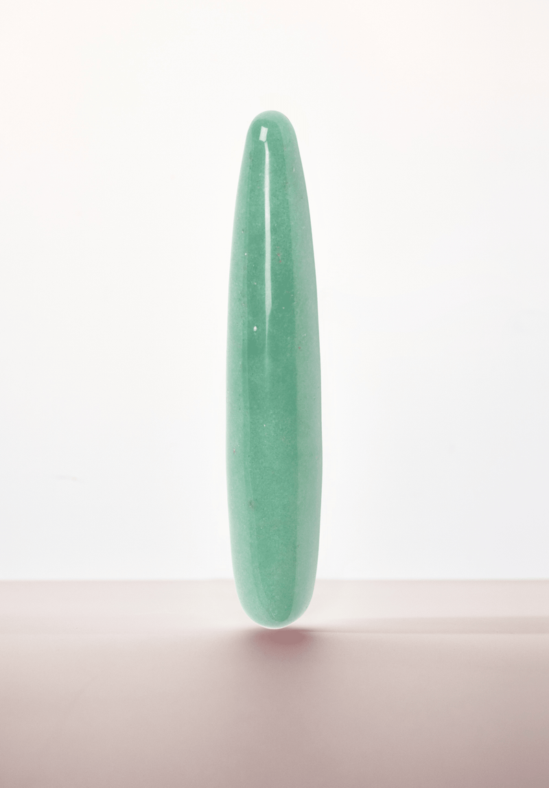 Slim Indian Jade Crystal Dildo