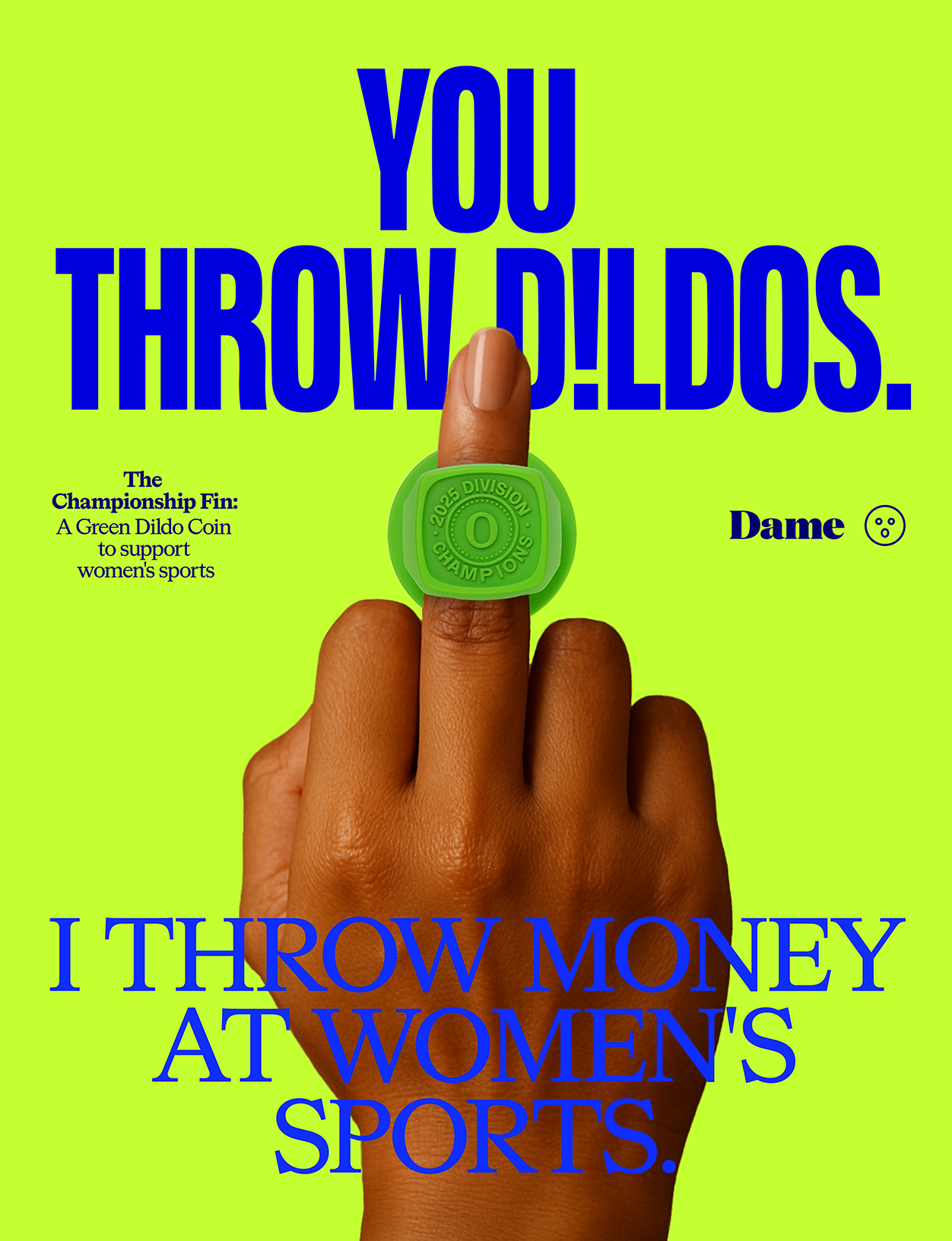 Green Dildo Coin to Support Women's Sports