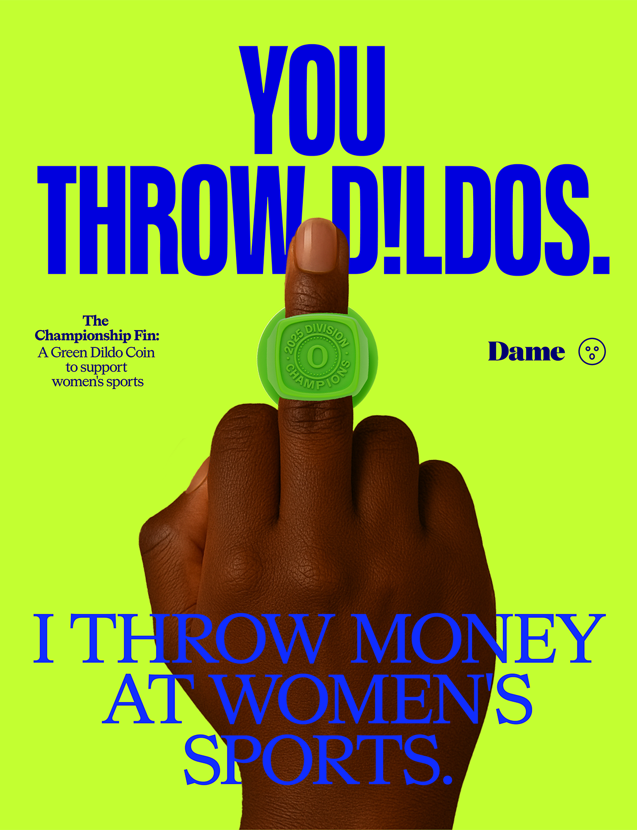 Green Dildo Coin to Support Women's Sports