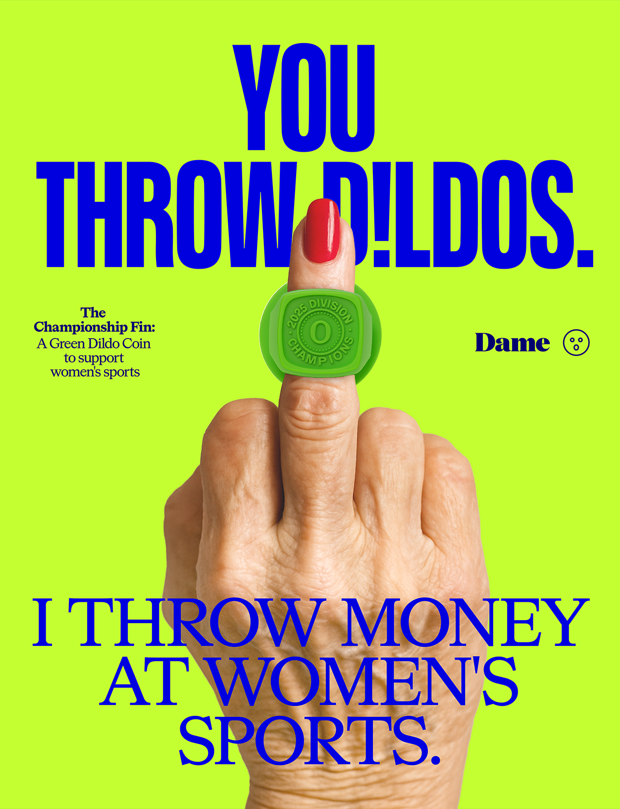 Green Dildo Coin to Support Women's Sports