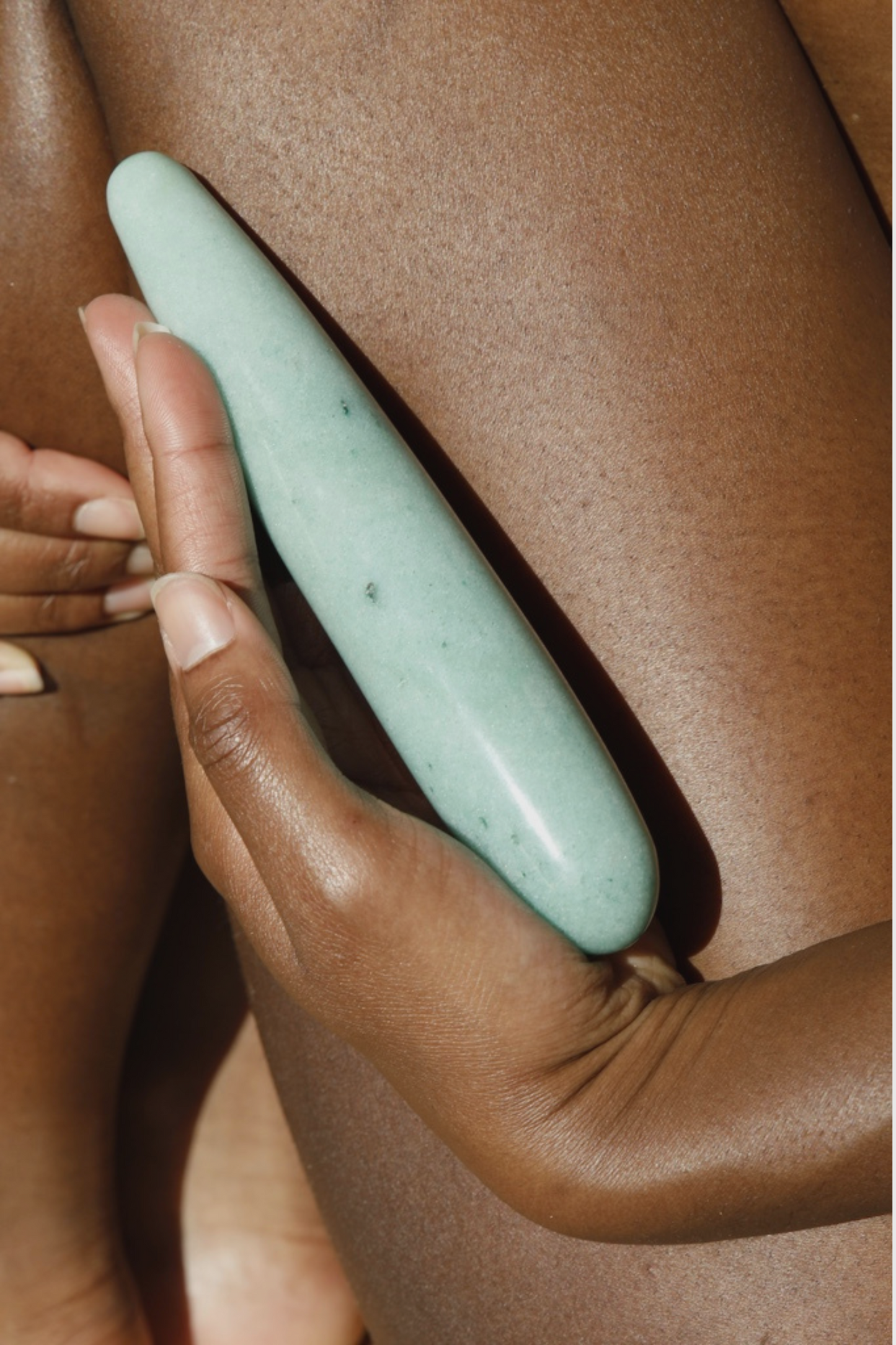 Slim Indian Jade Crystal Dildo