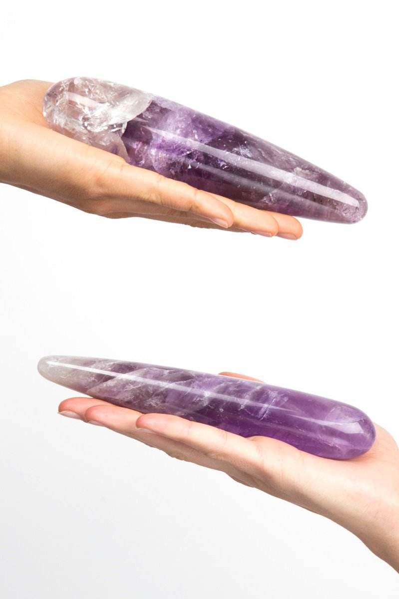 Amethyst Crystal Dildo