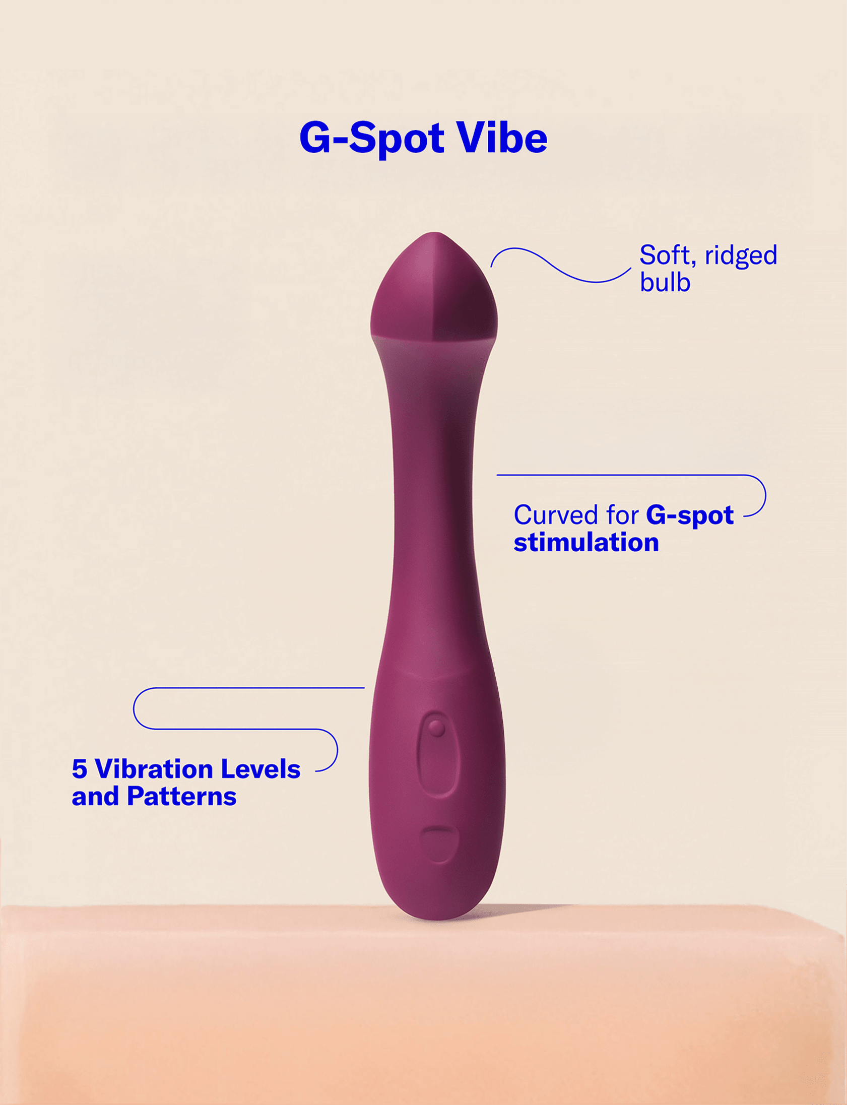 Arc G-Spot Vibrator, Internal and External Vibrator Dame Products Arc G-Spot Vibrator, Internal and External Vibrator Dame Products