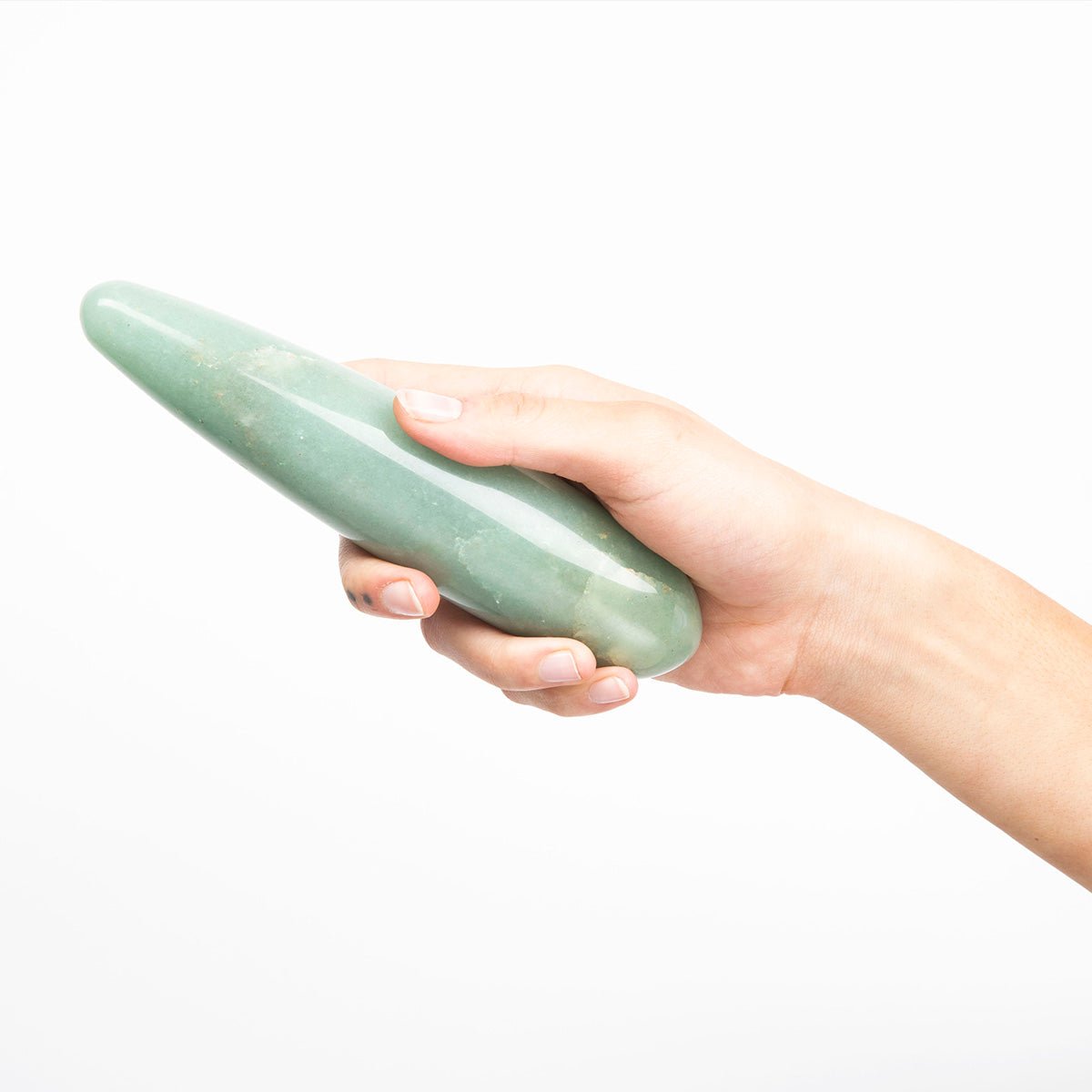 Indian Jade Crystal Dildo for Luck, Grounding Dame Products Indian Jade Crystal Dildo for Luck, Grounding Dame Products