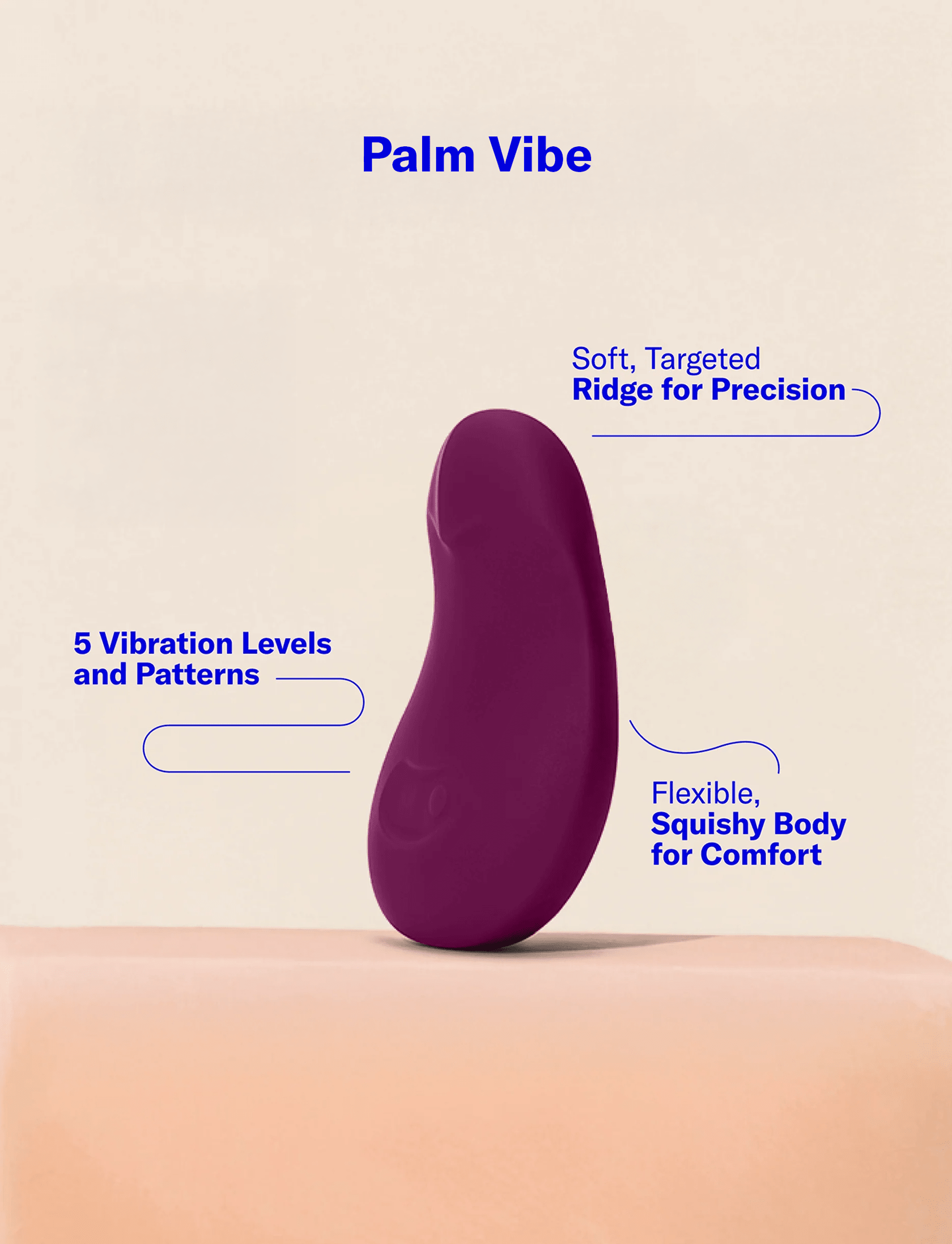 Flexible Palm Vibrator for Comfortable Control | Pom by Dame Dame Products Flexible Palm Vibrator for Comfortable Control | Pom by Dame Dame Products