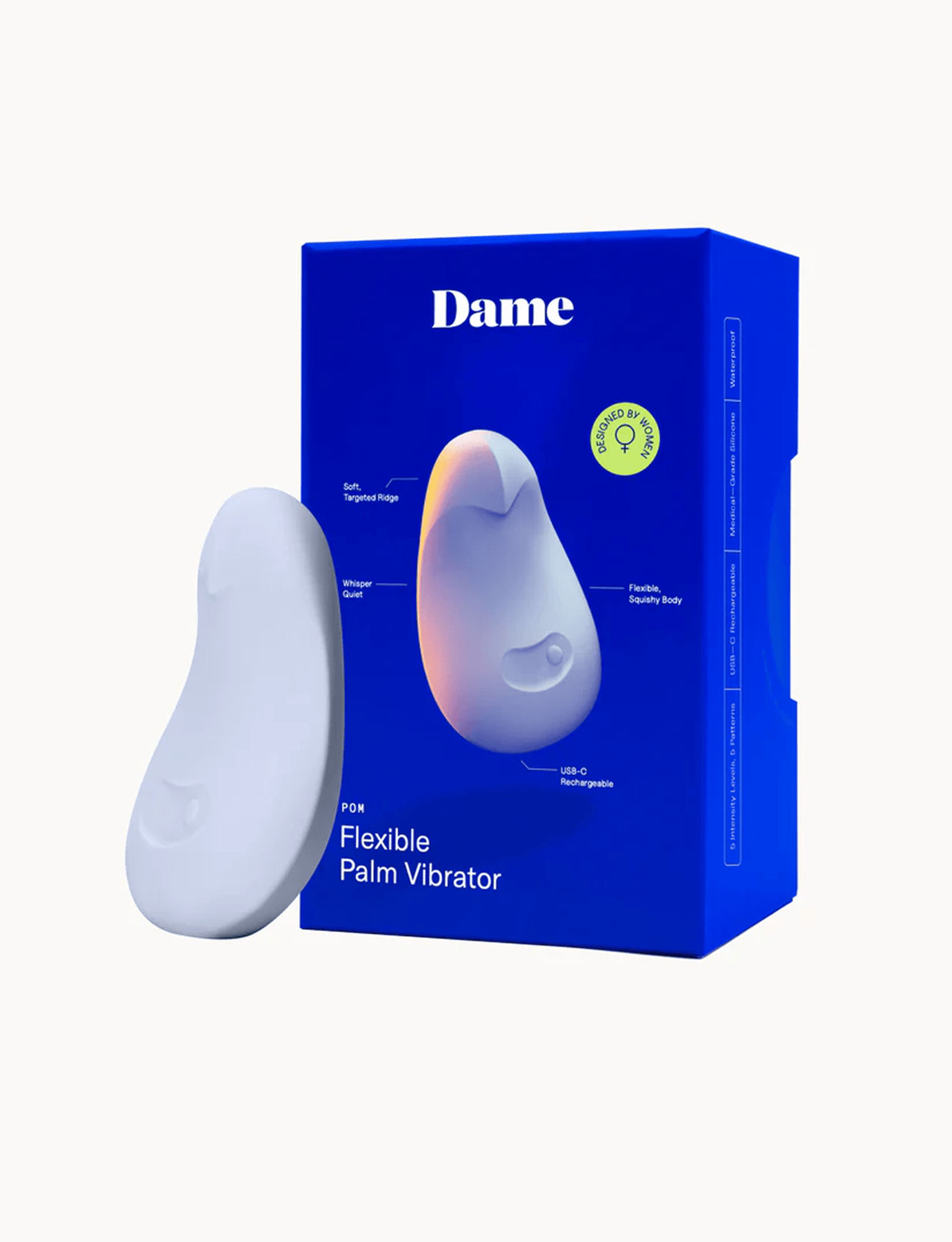 Flexible Palm Vibrator for Comfortable Control | Pom by Dame Dame Products Flexible Palm Vibrator for Comfortable Control | Pom by Dame Dame Products