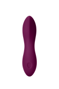 Plum | Seamless | Light blue vibrator front angle on a beige background