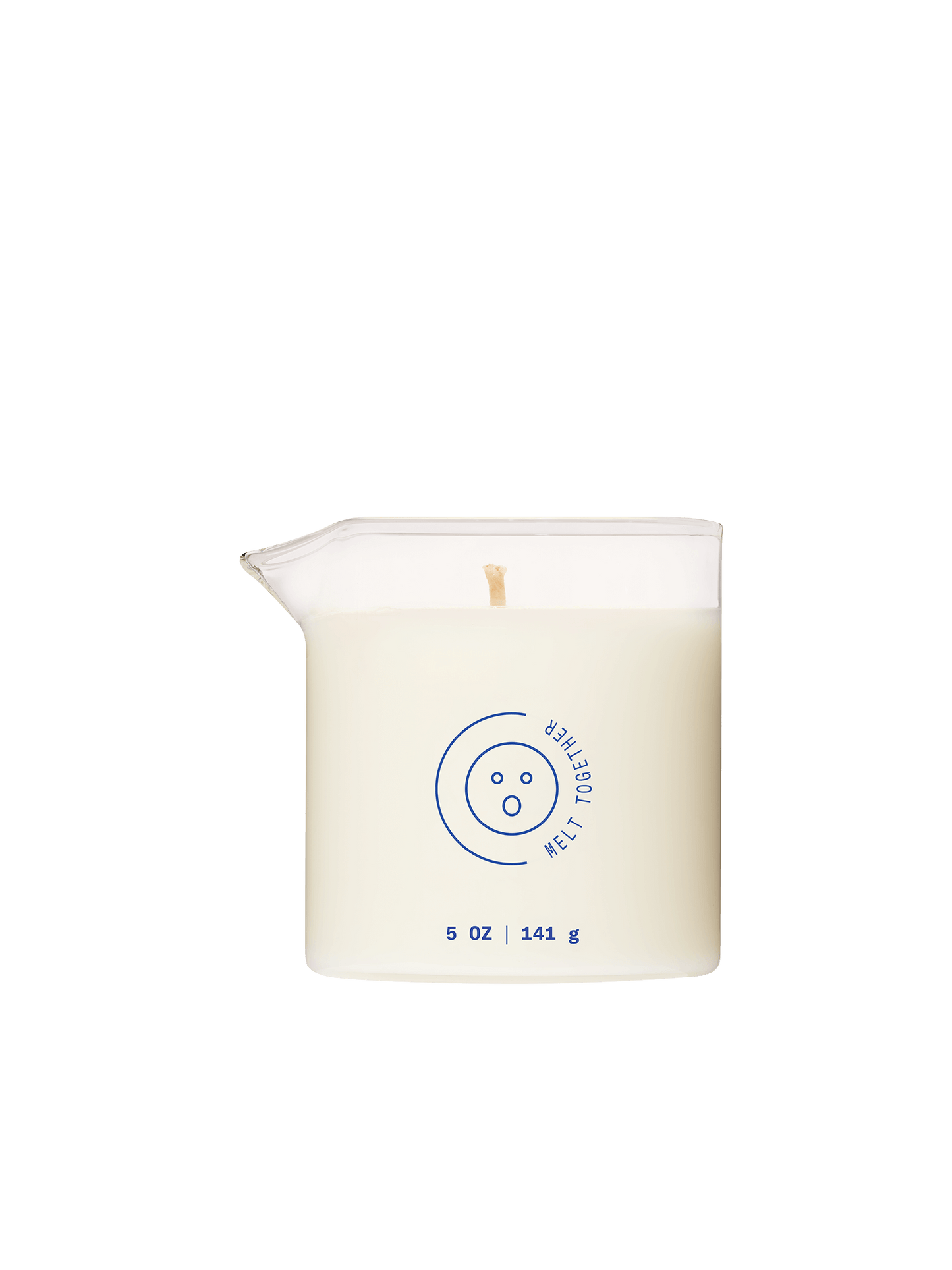 Melt Together | Dame Massage Oil Candle front side profile
