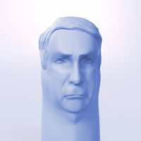 Ice | Mitch McConnell Limited Edition Toy Head profile on a light blue background
